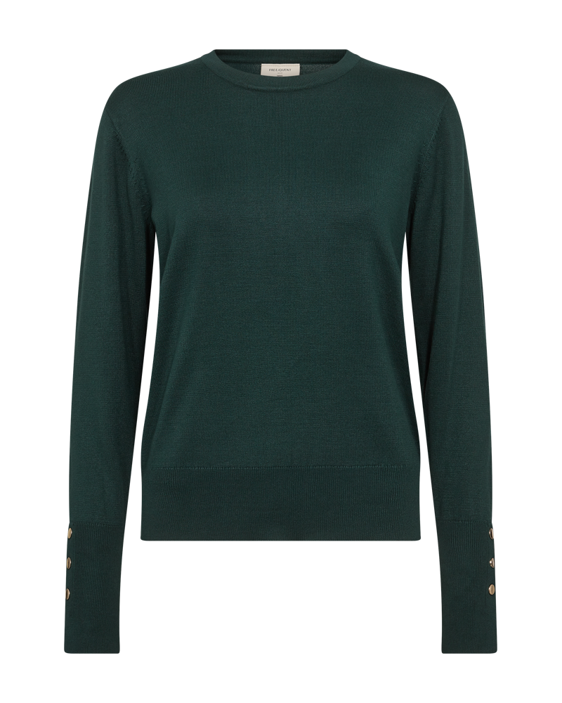 FQKATIE - FINE-KNIT PULLOVER - GREEN