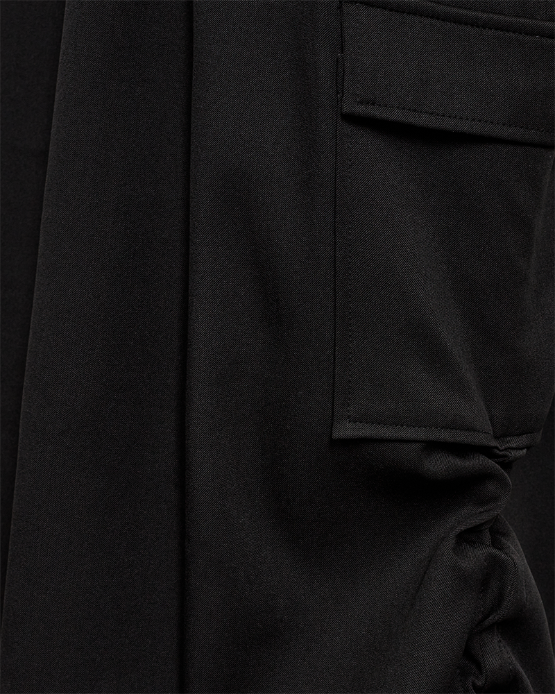FQLILEA - CARGO SKIRT - BLACK