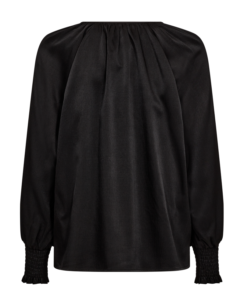 FQBLISS - BLOUSE WITH BALLOON SLEEVES - BLACK