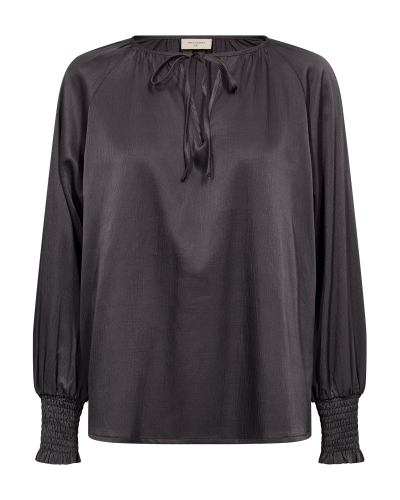 FQBLISS - BLOUSE WITH BALLOON SLEEVES - GREY