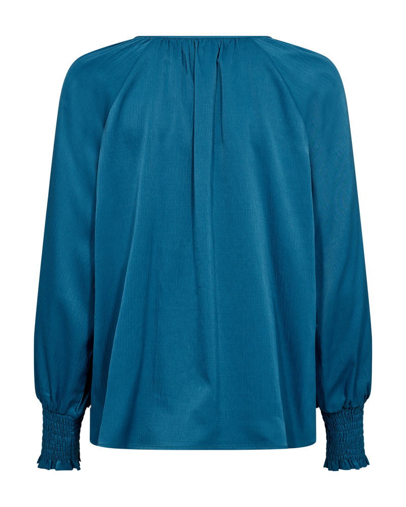 FQBLISS - BLOUSE WITH BALLOON SLEEVES - BLUE