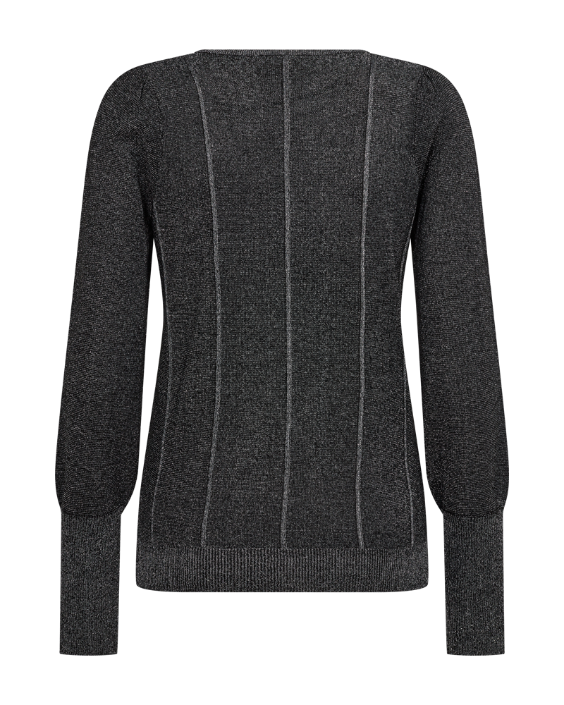 FQLURETTA - PULLOVER WITH GLITTER - BLACK
