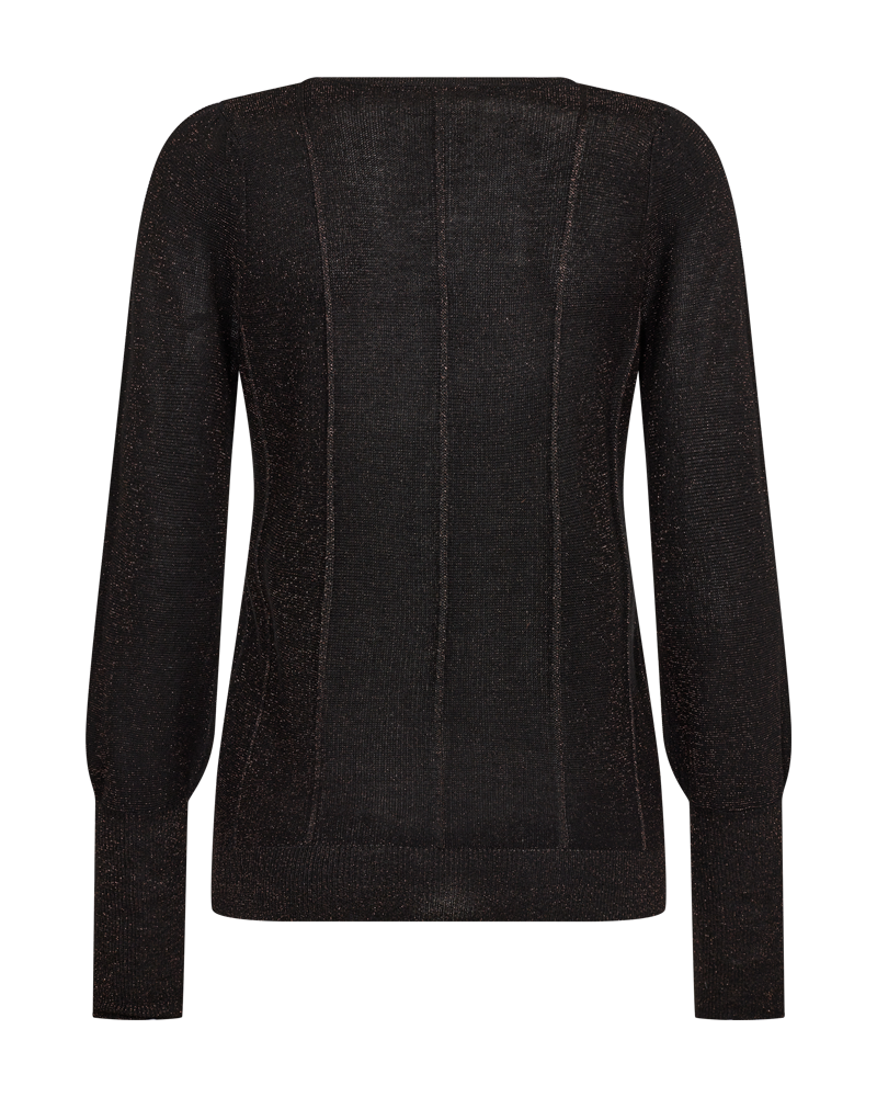 FQLURETTA - PULLOVER WITH GLITTER - BLACK