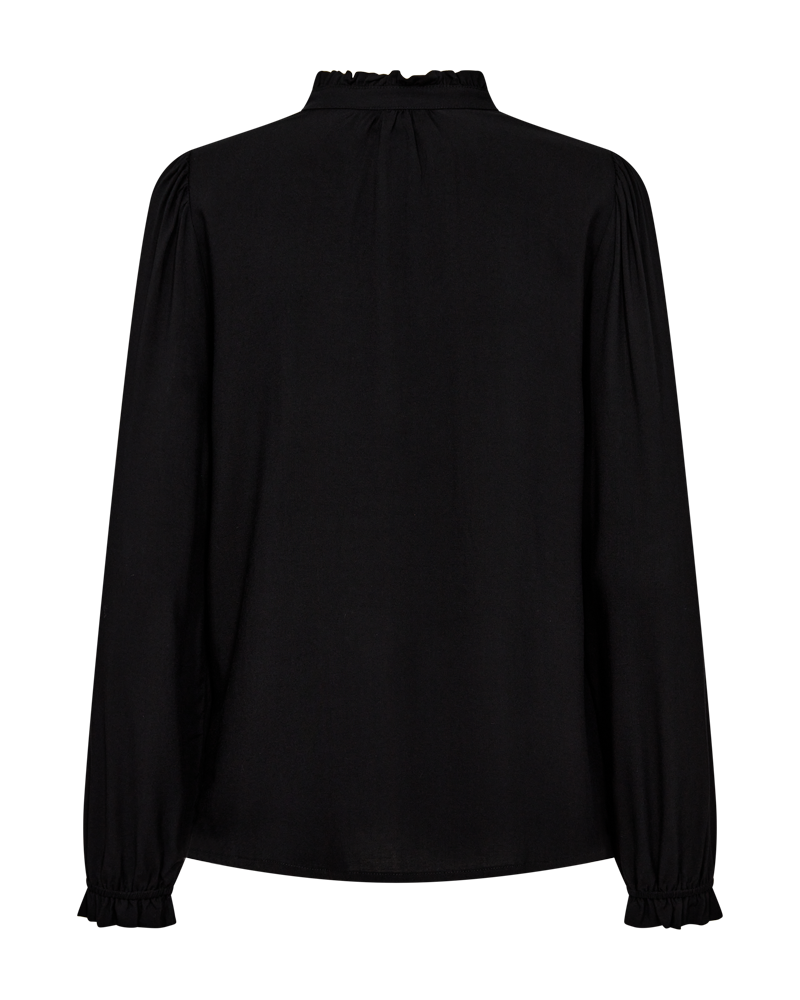 FQVIALIPA - SHIRT WITH LACES - BLACK