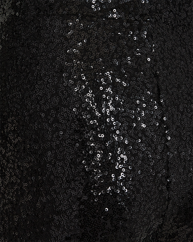 FQBASAL - PANTS WITH SEQUINS - BLACK