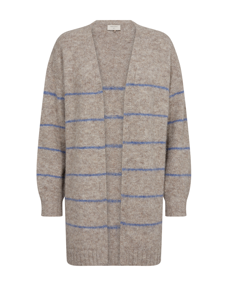FQLOUISA - CARDIGAN - BLUE AND BEIGE