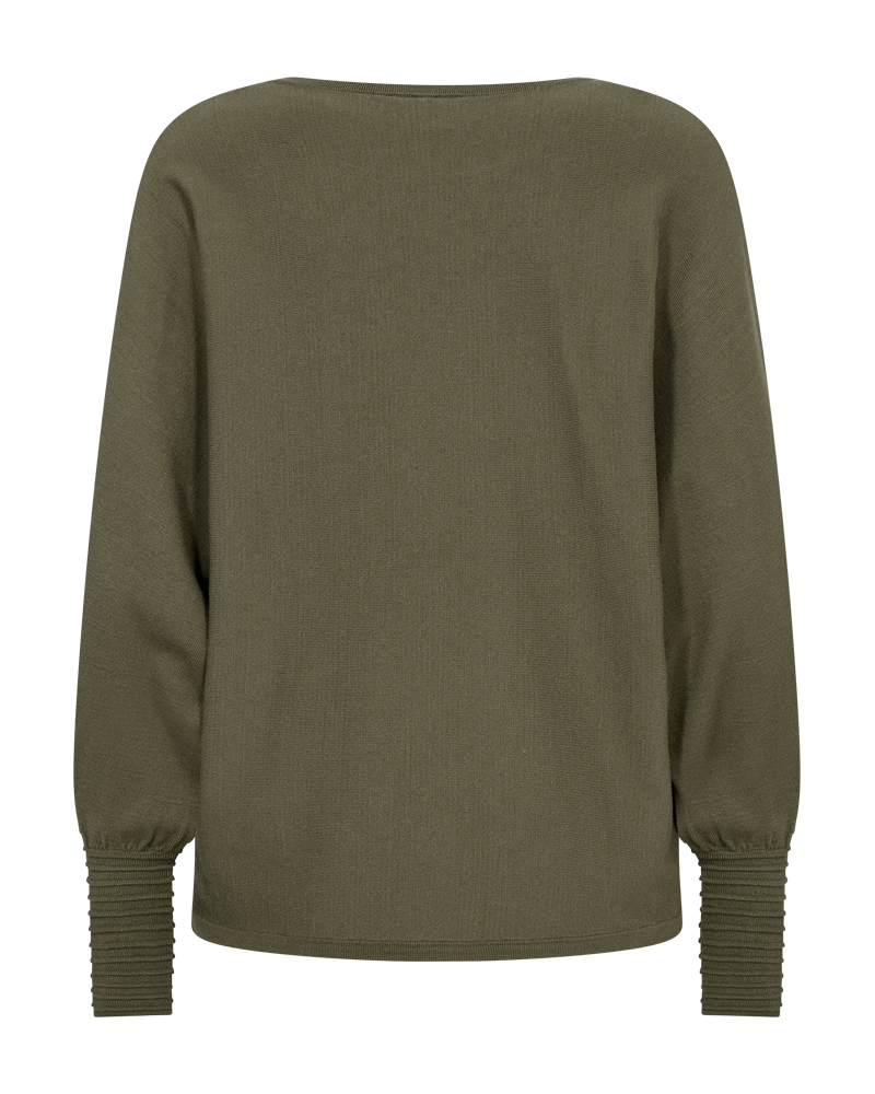 FQFLOW - FINE-KNITTED PULLOVER - GREEN