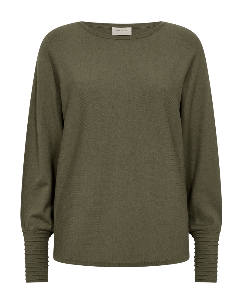 FQFLOW - FINE-KNITTED PULLOVER - GREEN