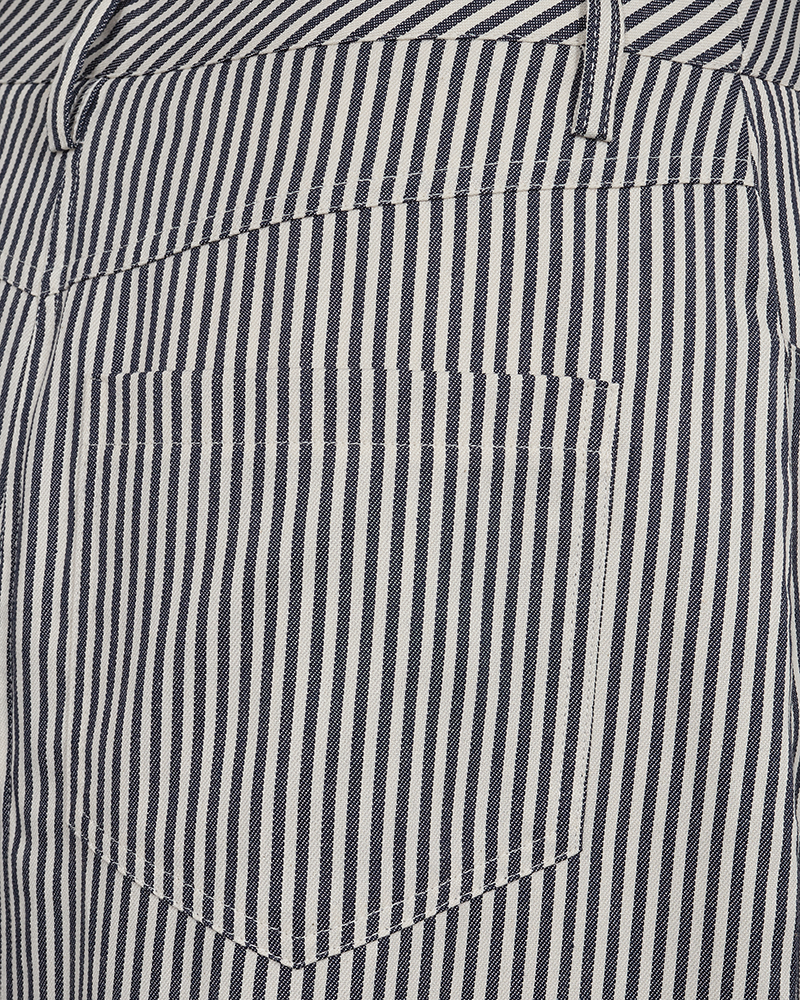 FQMELLA - STRIPED SKIRT - BLUE AND WHITE