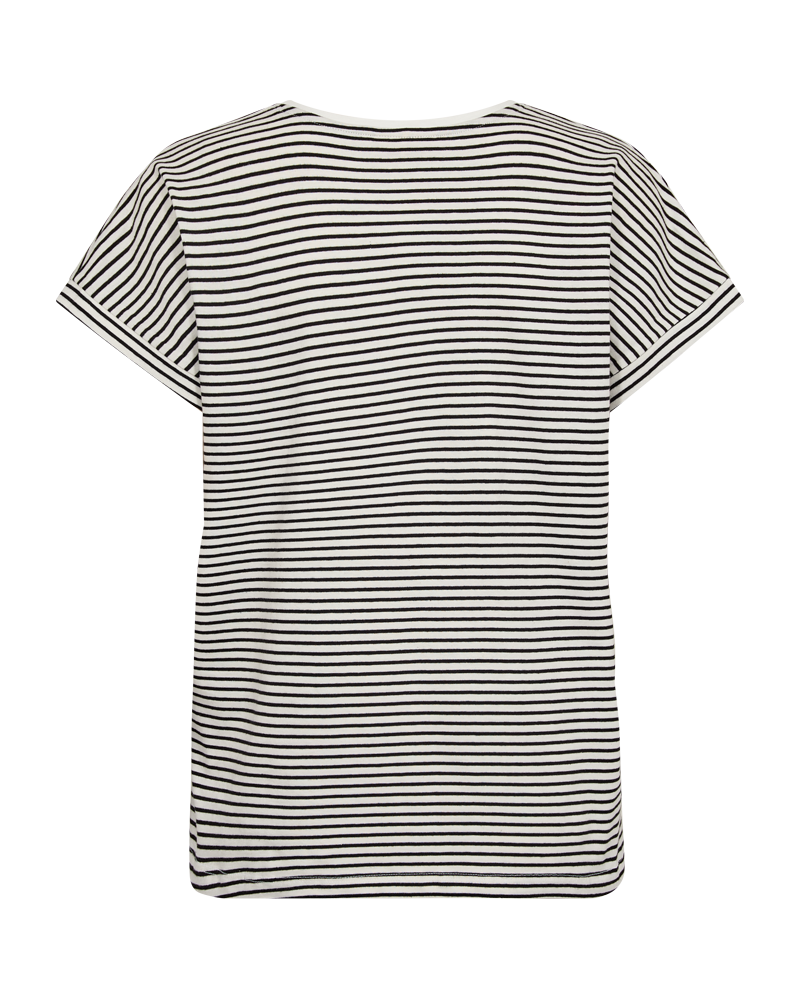 FQMIAN - STRIPED T-SHIRT - BLACK