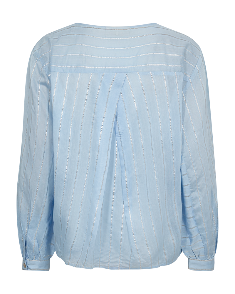FQSIMI - BLOUSE WITH STRIPES - GREY AND BLUE