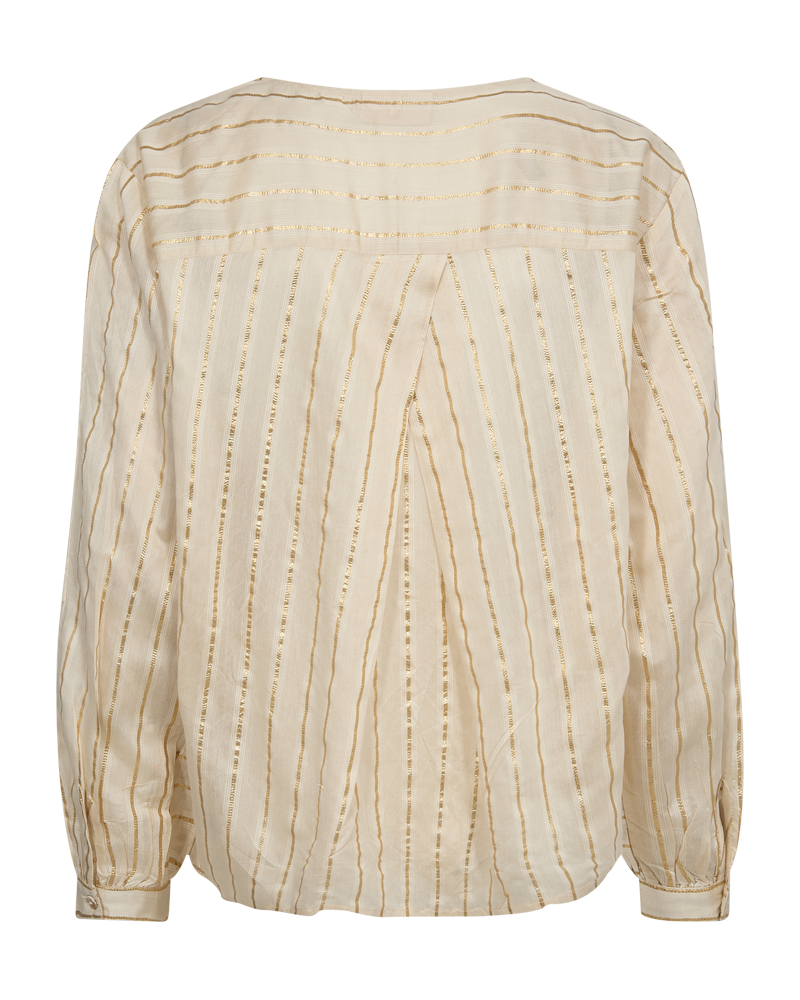 FQSIMI - BLOUSE WITH STRIPES - BEIGE