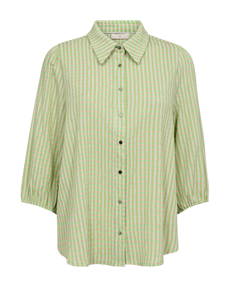 FQELISA - SHIRT - GREEN AND BEIGE