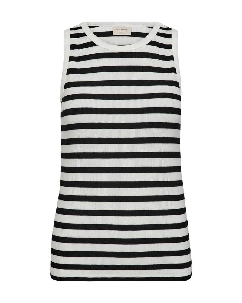 FQEFFY - TOP - WHITE AND BLACK