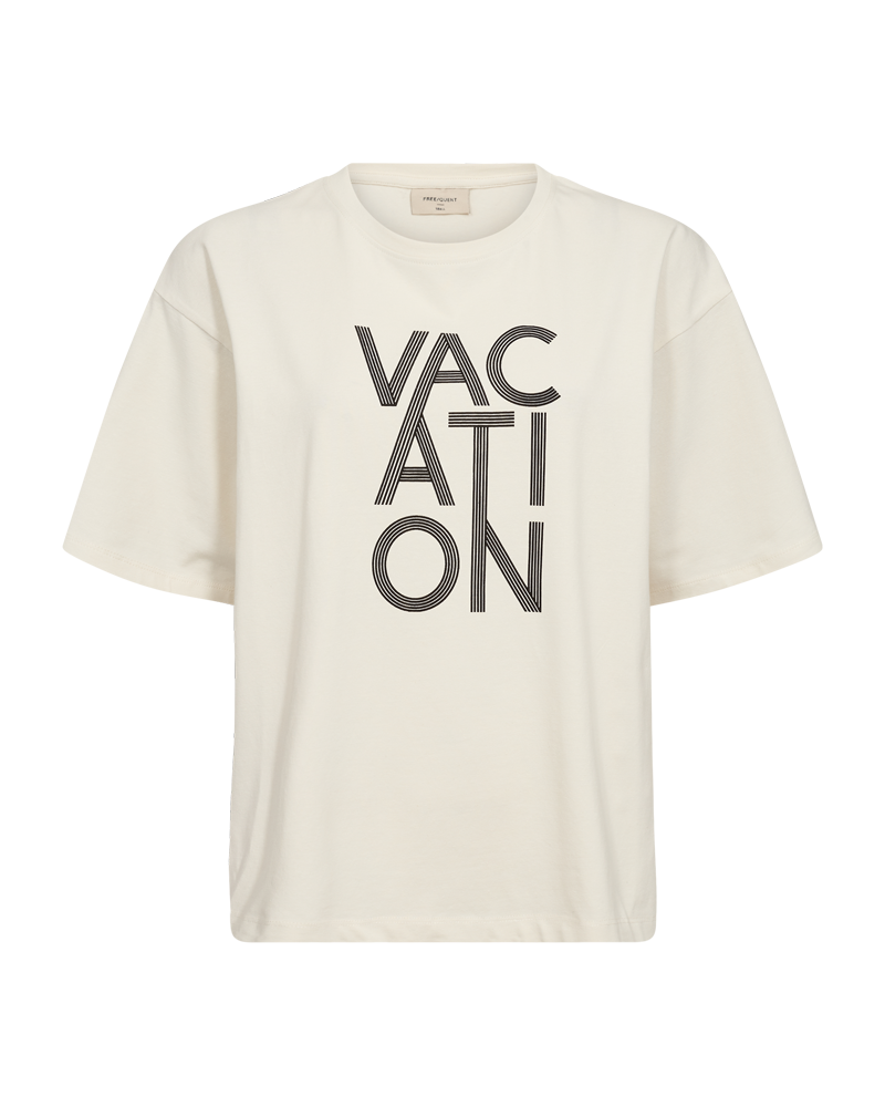 FQFENJAL - T-SHIRT WITH PRINT - WHITE AND BLUE