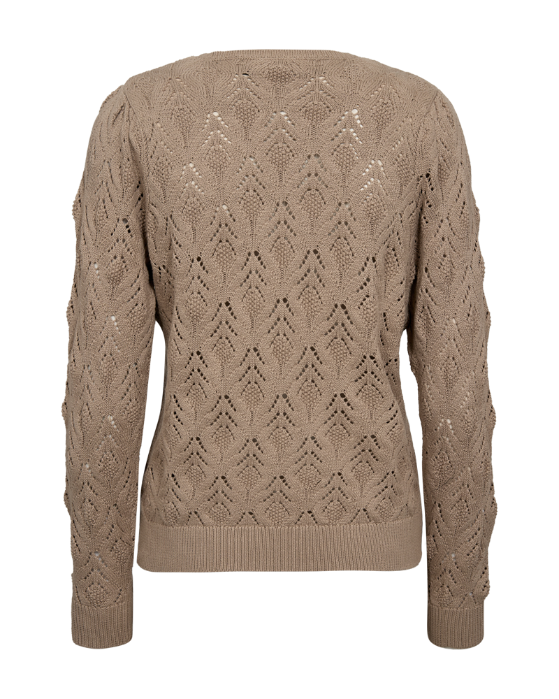 FQDODO - KNITTED PULLOVER - BEIGE