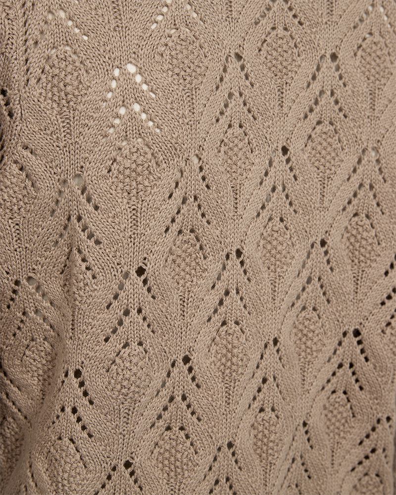 FQDODO - KNITTED PULLOVER - BEIGE