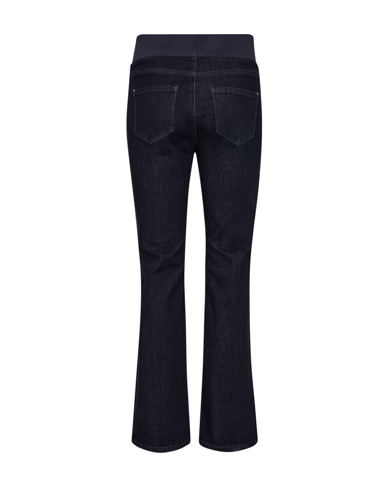 FQSHANTAL - DENIM PANTS - DARK BLUE