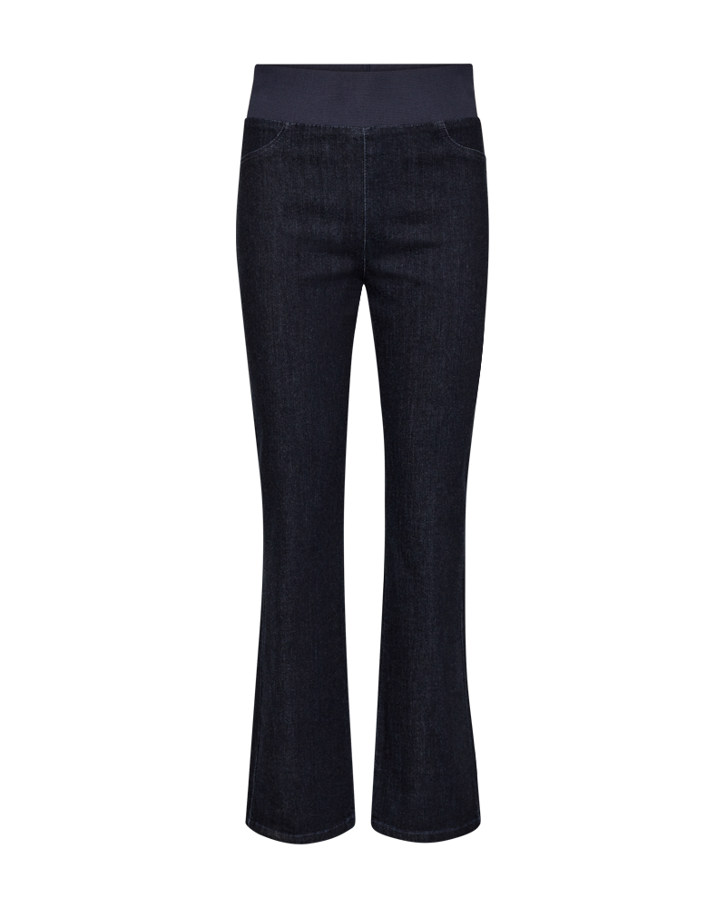 FQSHANTAL - DENIM PANTS - DARK BLUE