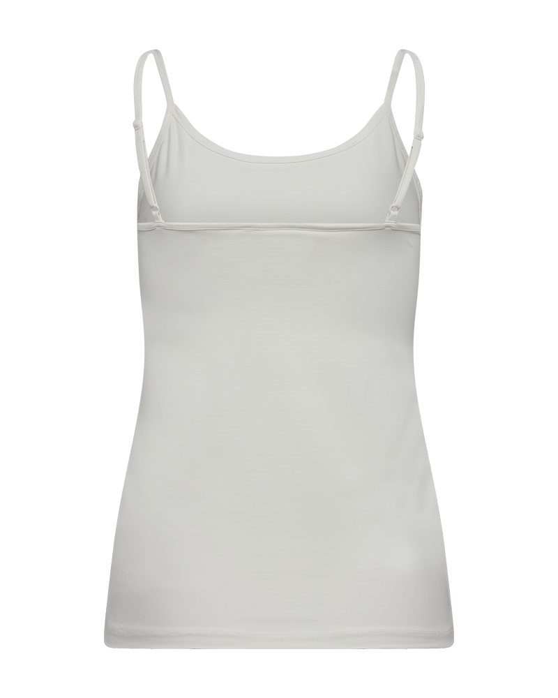 FQSONIA - TOP WITH NARROW SHOULDER STRAPS - WHITE