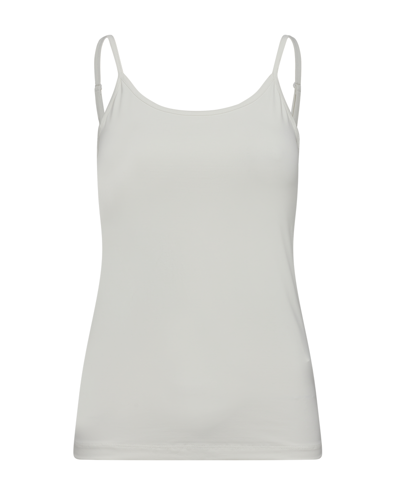 FQSONIA - TOP WITH NARROW SHOULDER STRAPS - WHITE