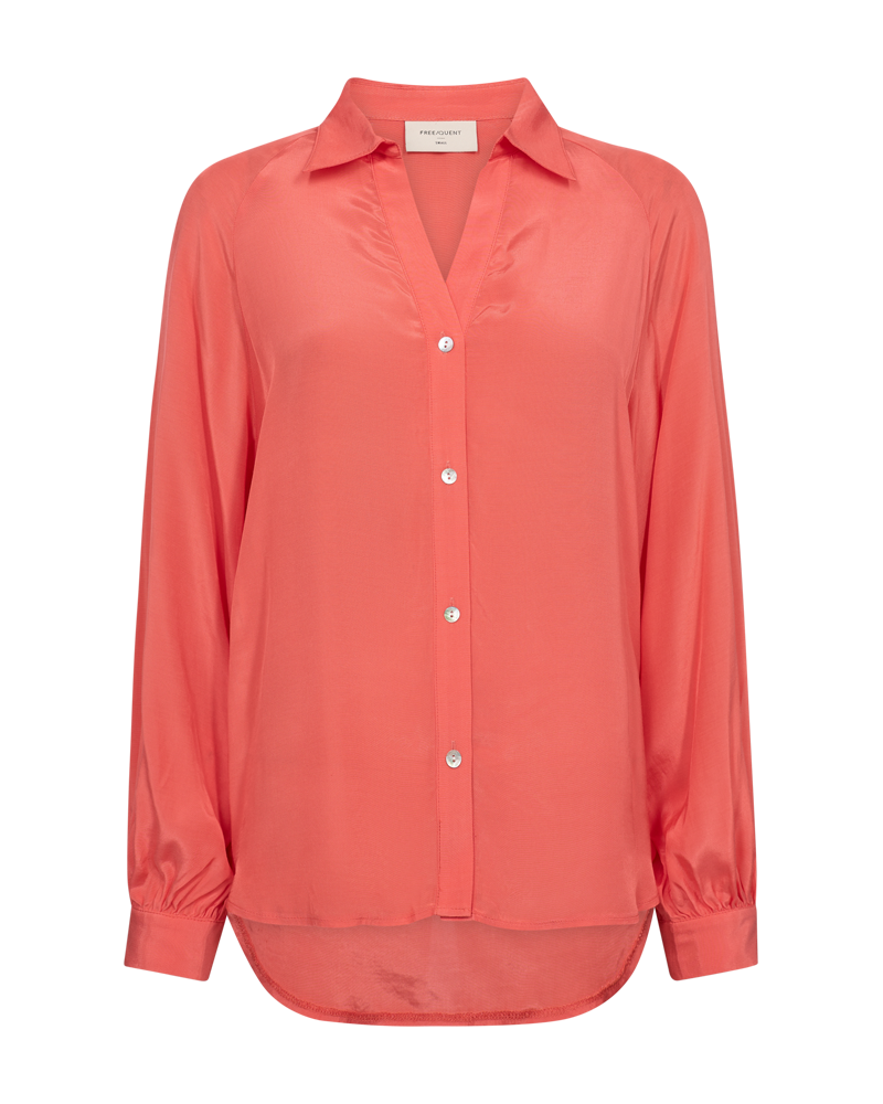 FQMADDE - SHIRT WITH BALLOON SLEEVES - ORANGE