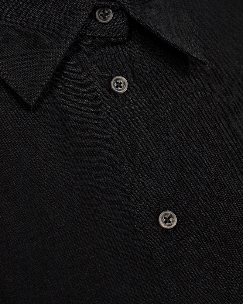 FQLAVA - LINEN SHIRT - BLACK