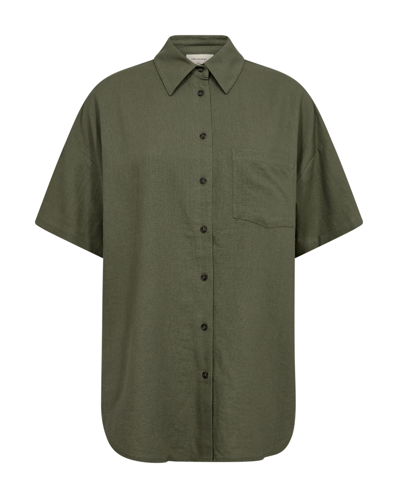 FQLAVA - LINEN SHIRT - GREEN