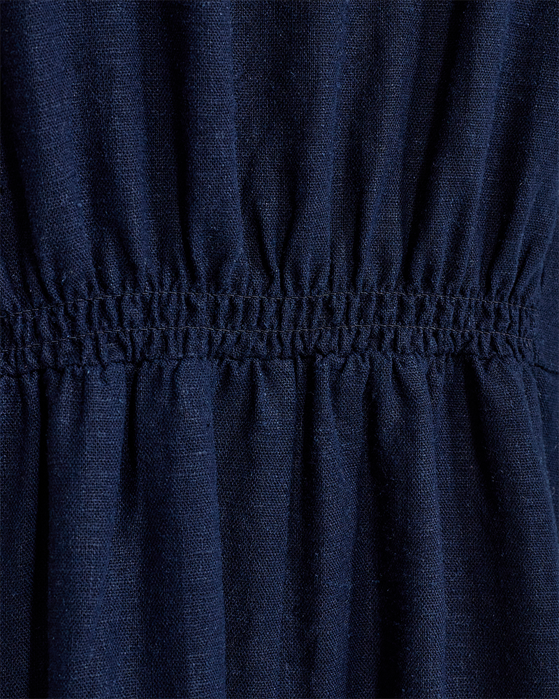 FQLAVA - LINEN DRESS - BLUE