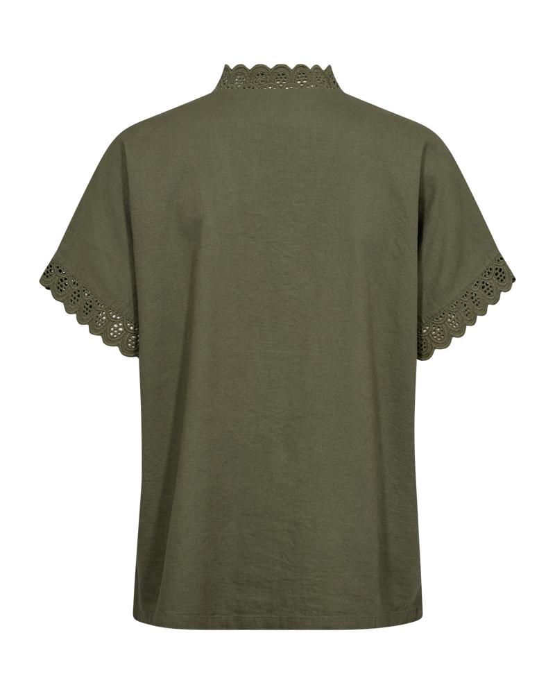 FQLARRY - LINEN SHIRT - GREEN