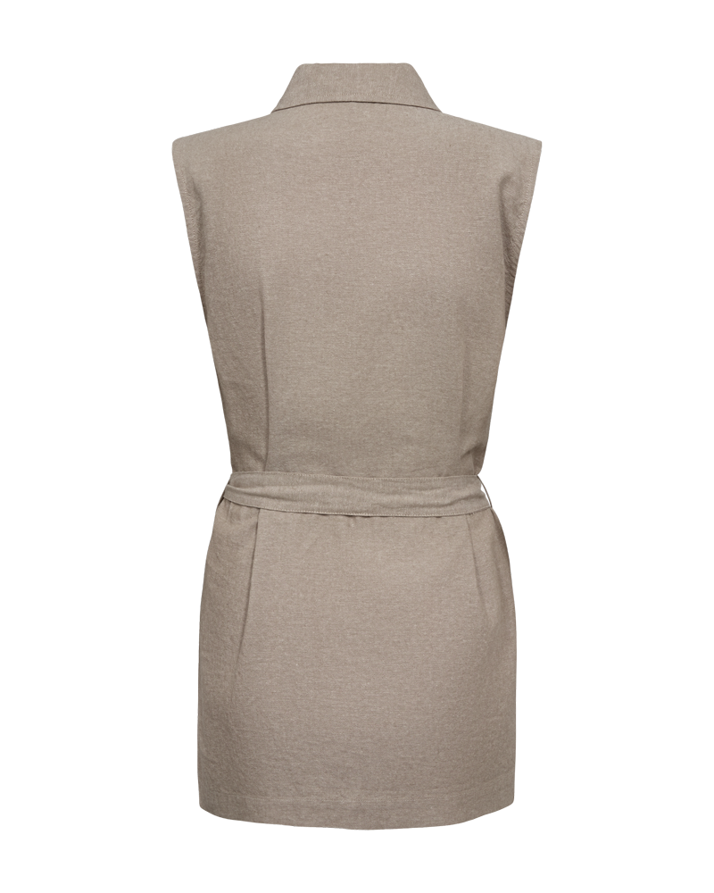 FQLAVA - LINEN WAISTCOAT - BEIGE