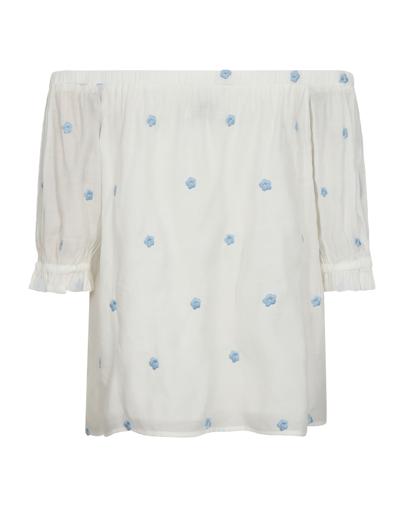 FQSTREAM - BLOUSE - WHITE AND BLUE