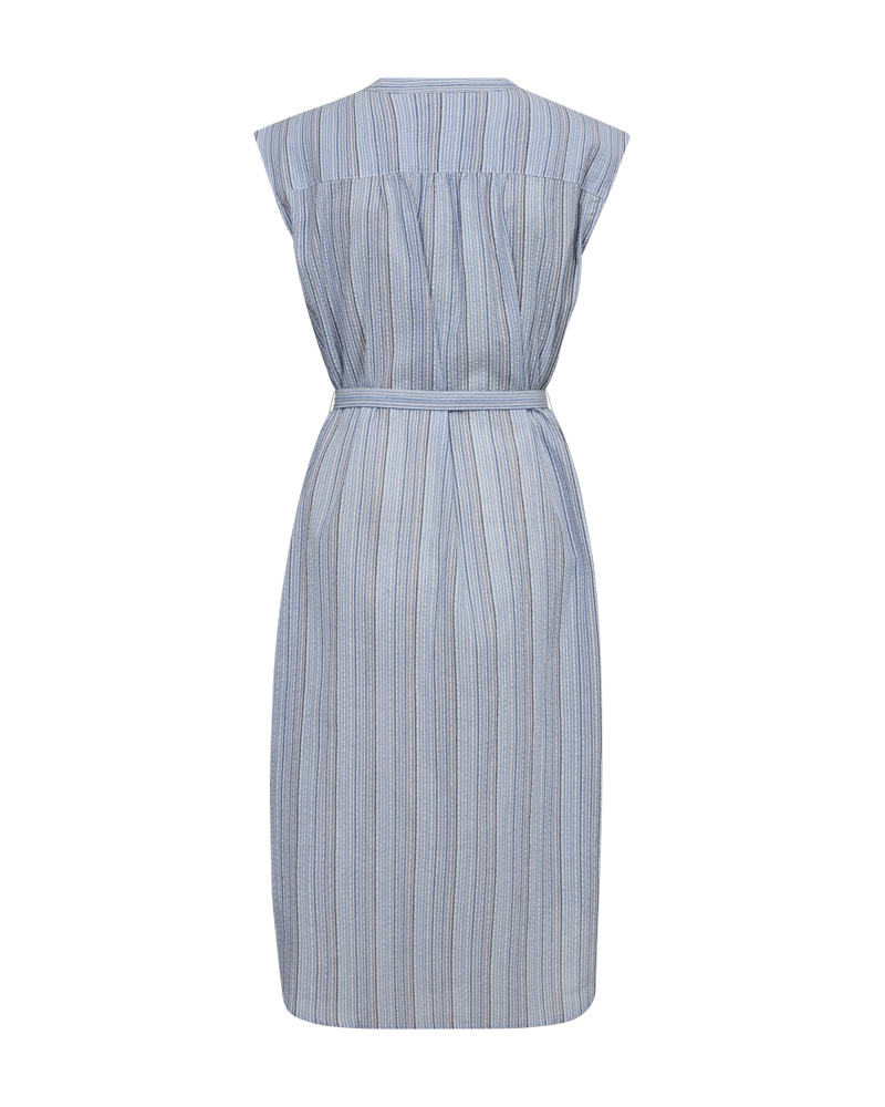 FQSUCRE - STRIPED DRESS - WHITE AND BLUE