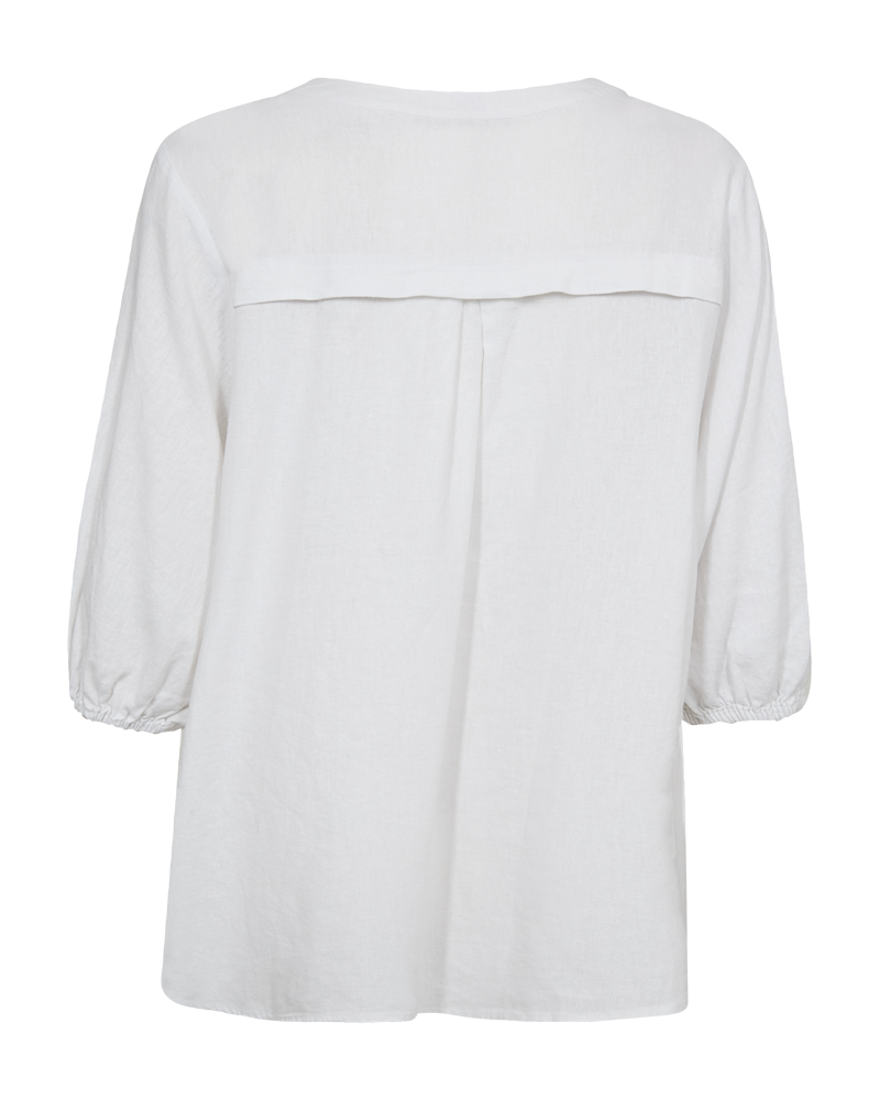 FQLAVA - LINEN BLOUSE - WHITE