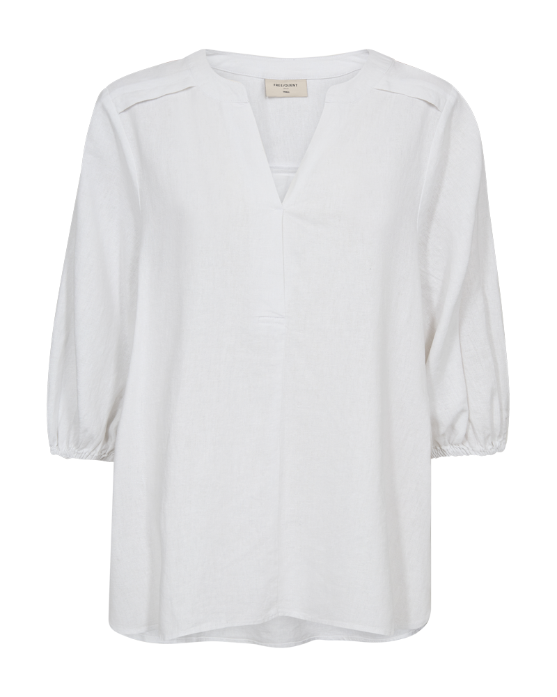 FQLAVA - LINEN BLOUSE - WHITE