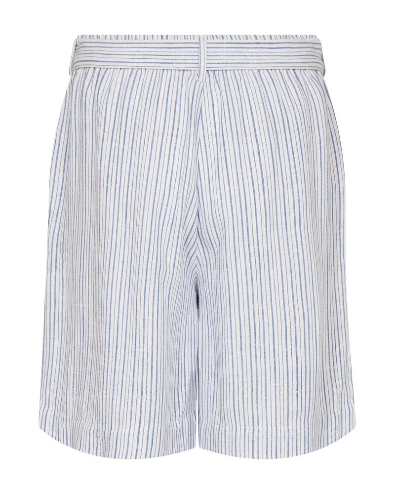 Fqlavara - shorts in linnen blend - wit en blauw