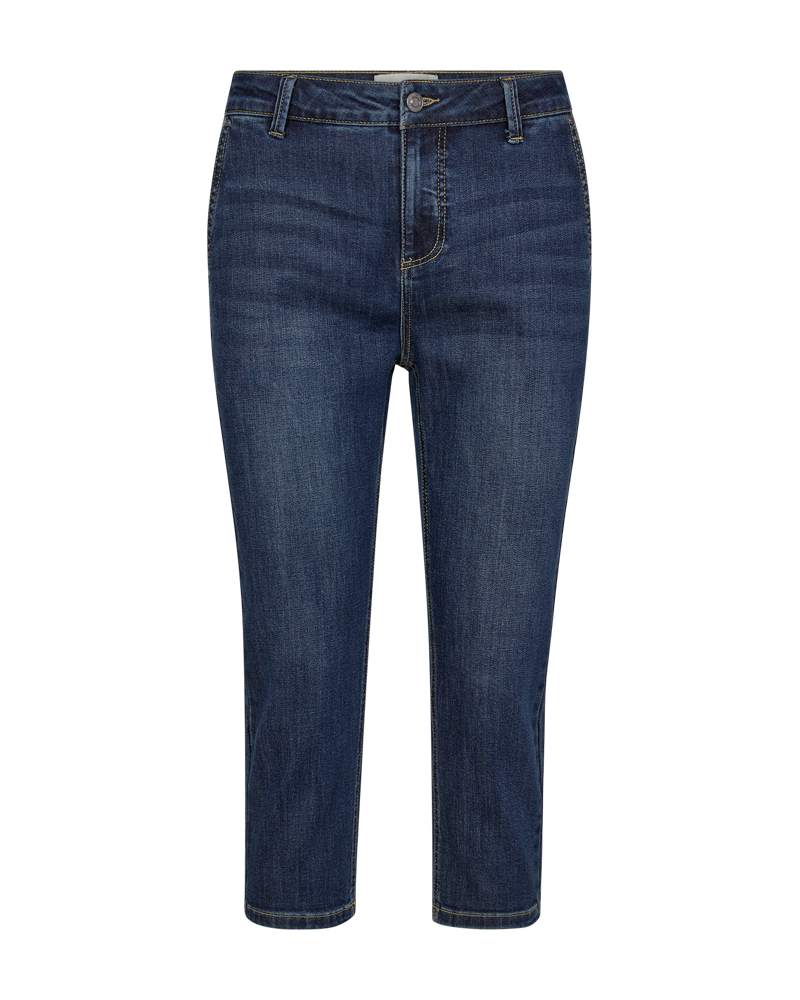 FQJANE - DENIM CAPRI PANTS - BLUE