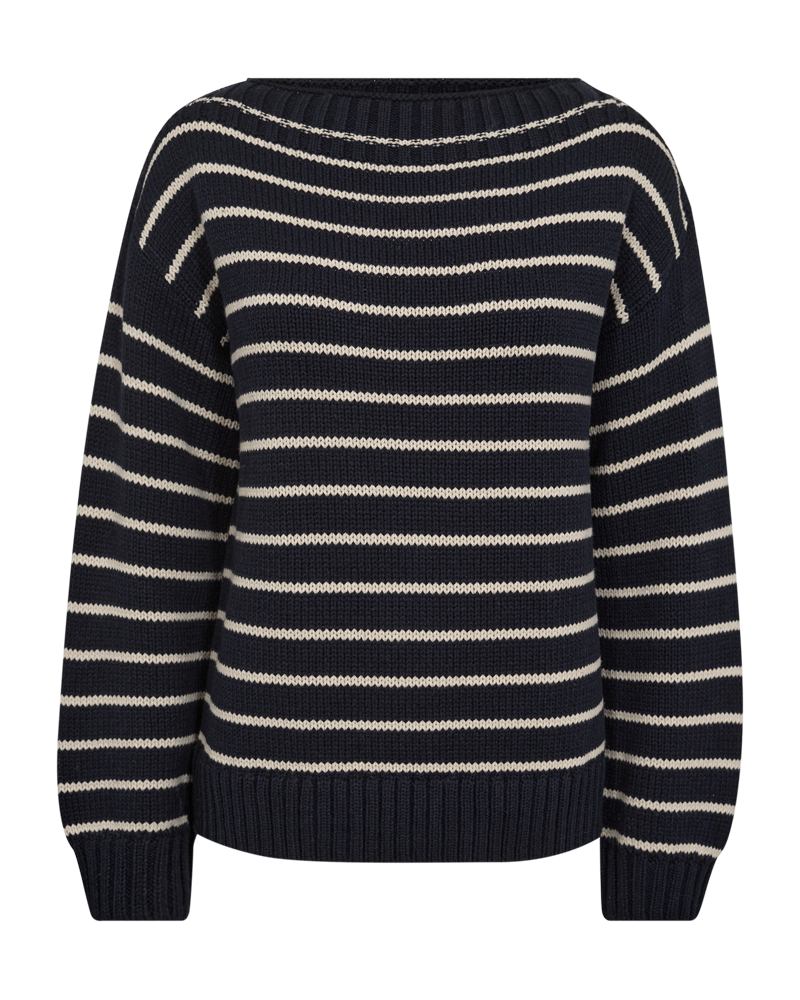 FQCOTLA - KNIT - BEIGE AND BLUE
