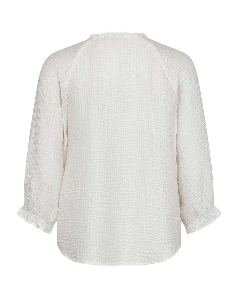 FQNORA - BLOUSE WITH LACES - WHITE