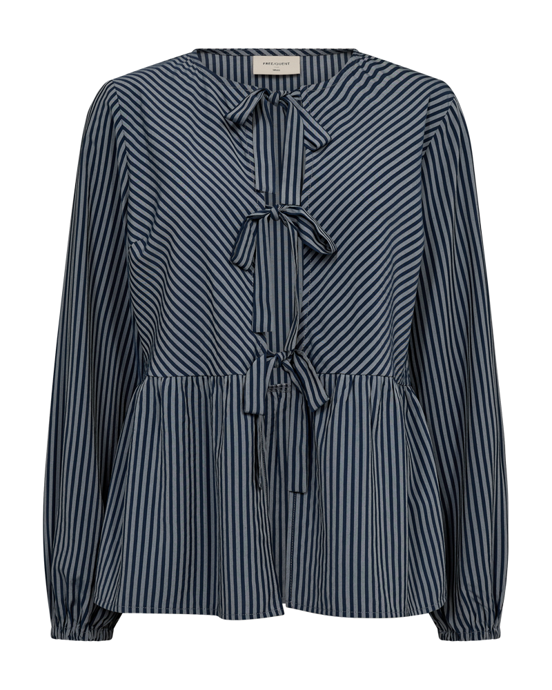 FQSADIE - BLOUSE - BLUE AND WHITE