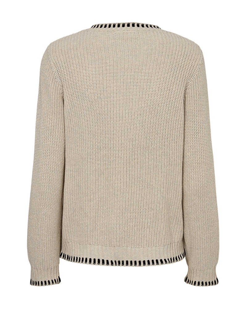 FQELLIS - PULLOVER - BLACK AND WHITE