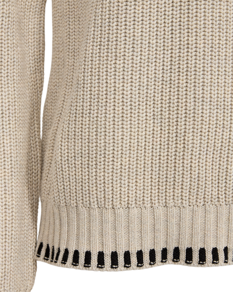 FQELLIS - PULLOVER - BLACK AND WHITE