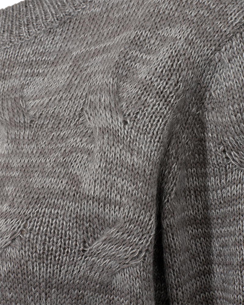 FQJAZZ - KNITTED PULLOVER - GREY