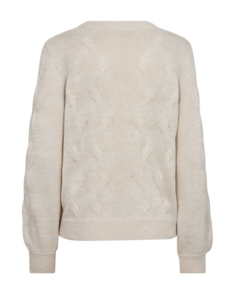 FQJAZZ - KNITTED PULLOVER - BEIGE