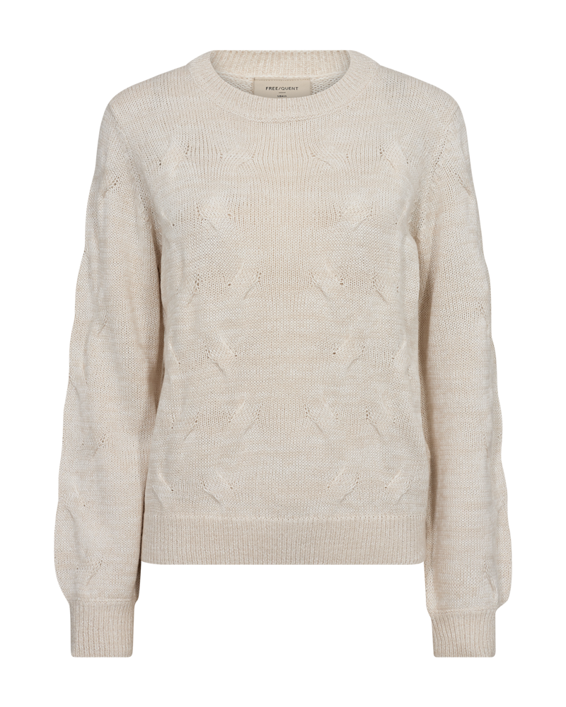 FQJAZZ - KNITTED PULLOVER - BEIGE