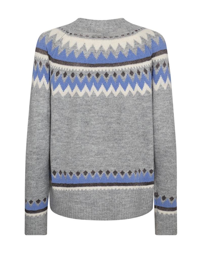 FQMAYFAIR - PULLOVER - GREY AND BLUE