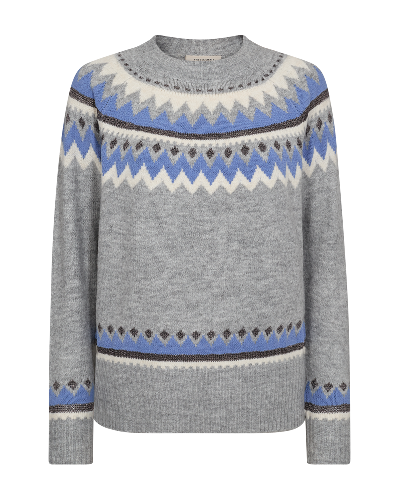 FQMAYFAIR - PULLOVER - GREY AND BLUE