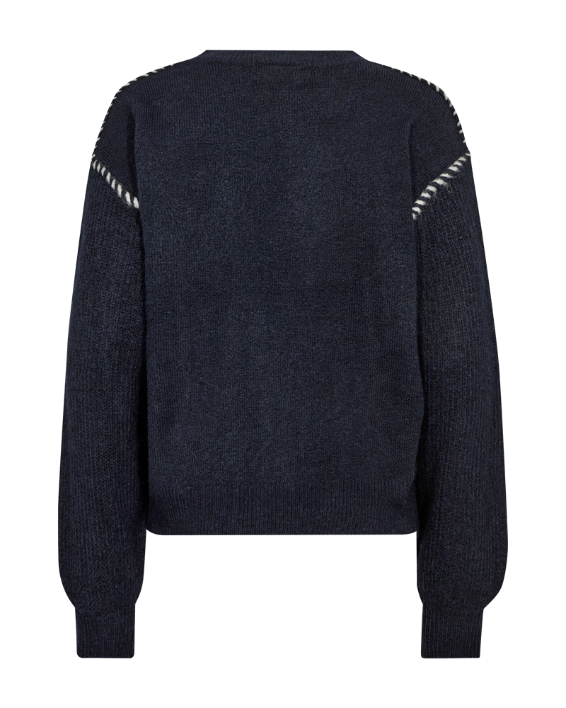 FQKINLOCK - PULLOVER - BLUE AND BEIGE