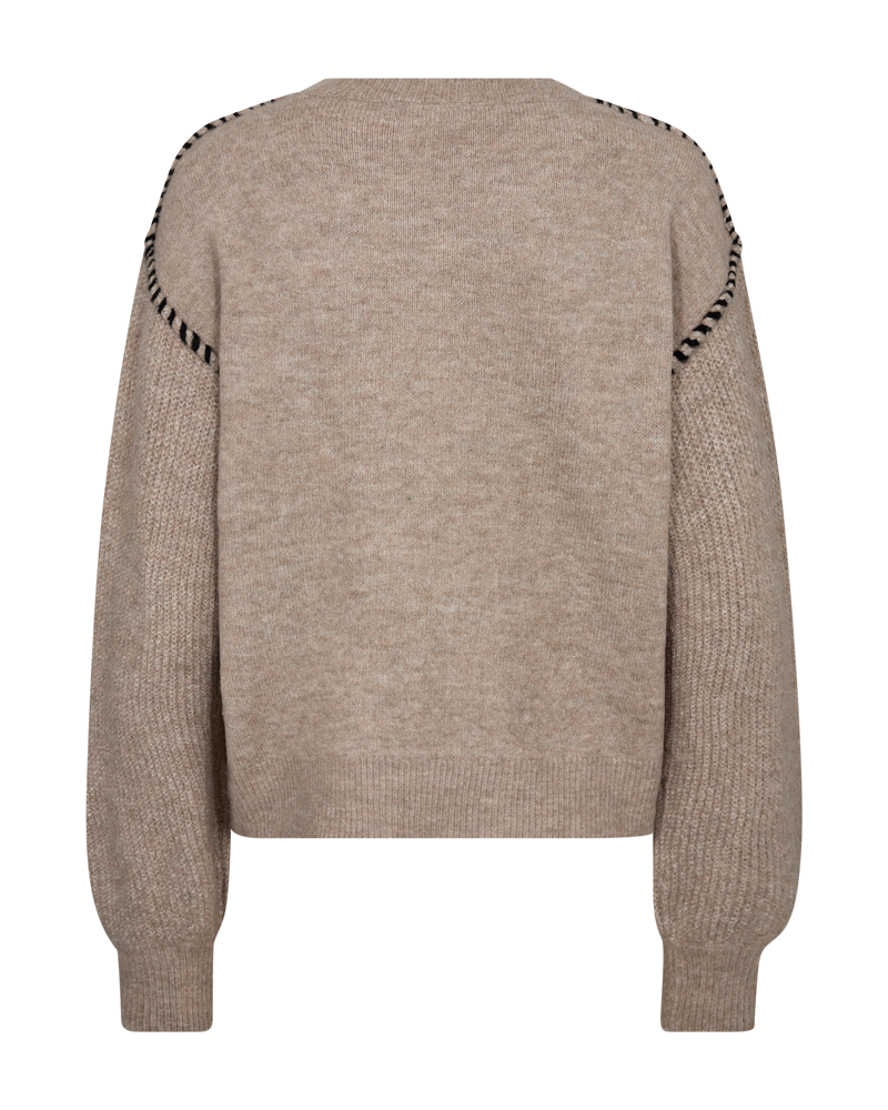 FQKINLOCK-PULLOVER - BLACK AND BEIGE