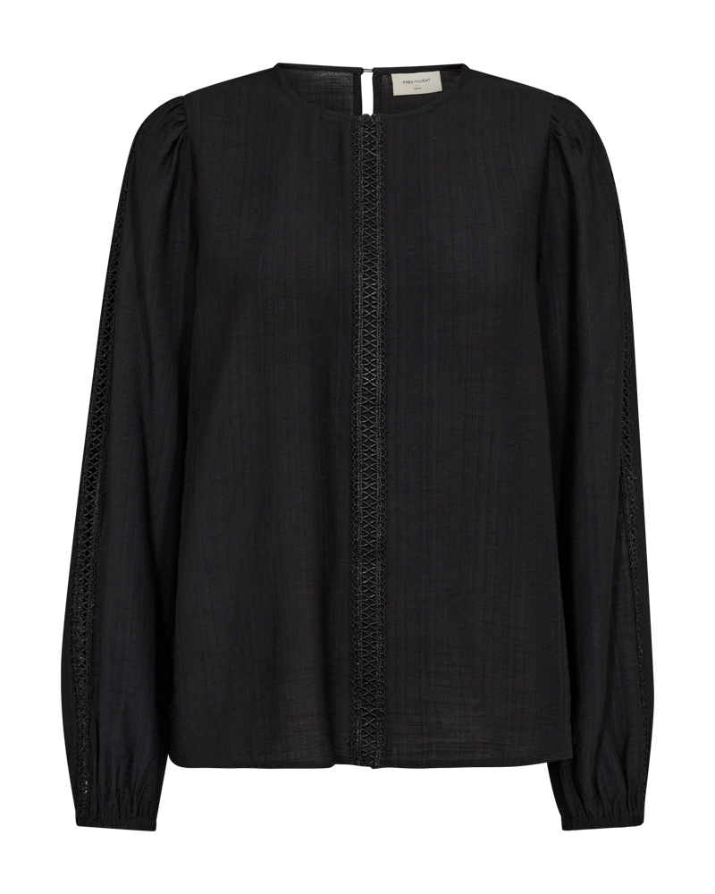 FQWEN - BLOUSE - BLACK